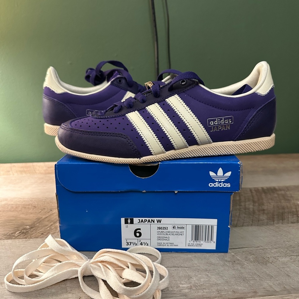 Adidas Japan Purple and Cream Sneakers